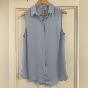 Beautiful baby blue wrinkle free blouse